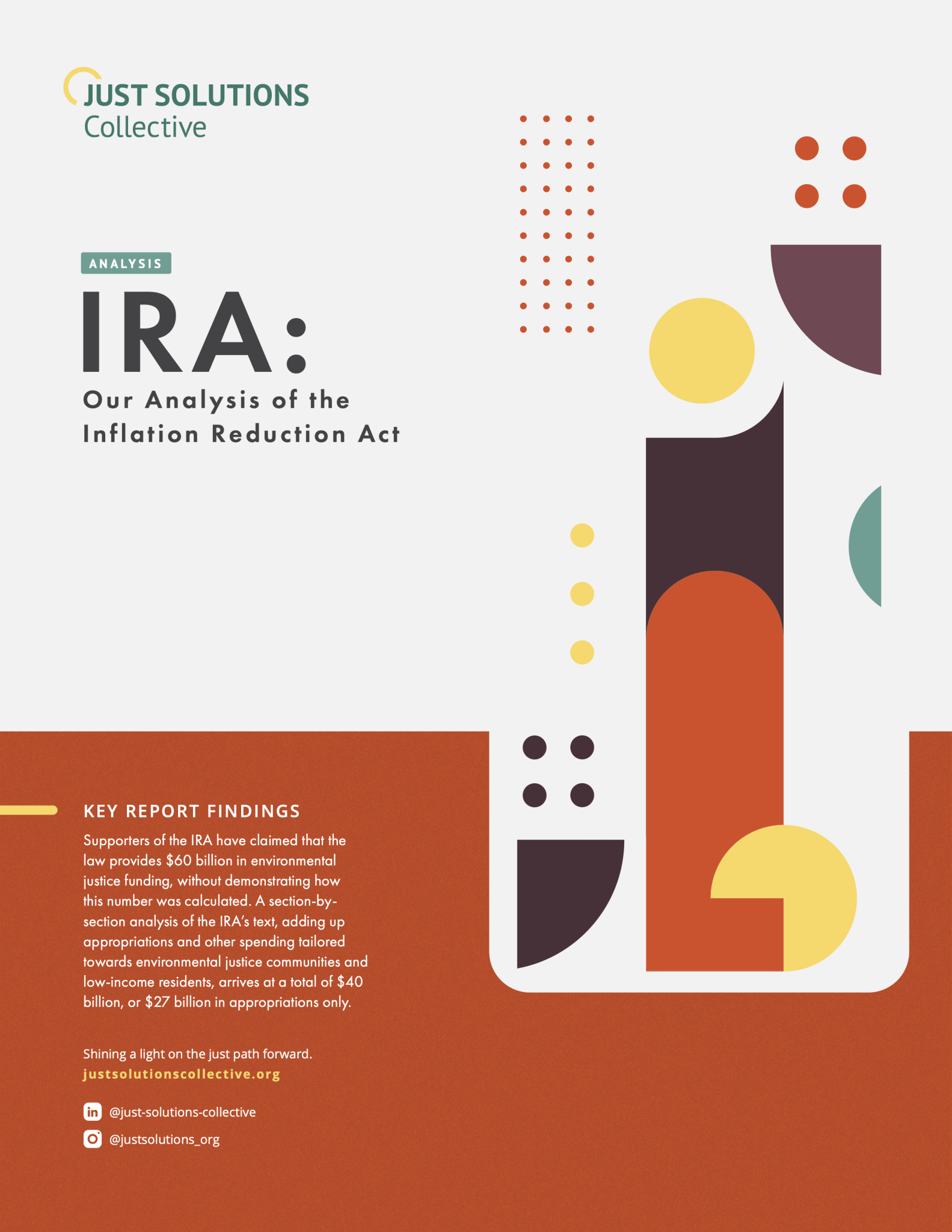 IRA Our Analysis of the Inflation Reduction Act Just Solutions